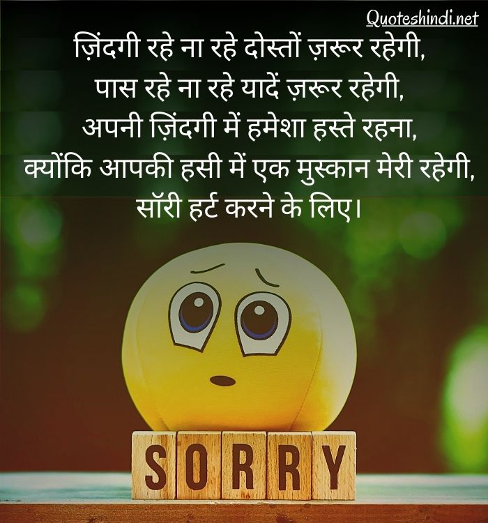 sorry message in hindi
