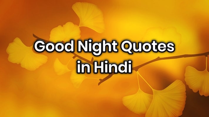 150+ Good Night Quotes in Hindi | Good Night in Hindi | गुड नाईट कोट्स हिंदी