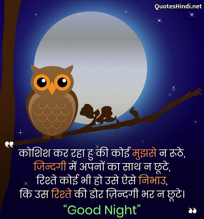 good night images with love quotes in hindi
